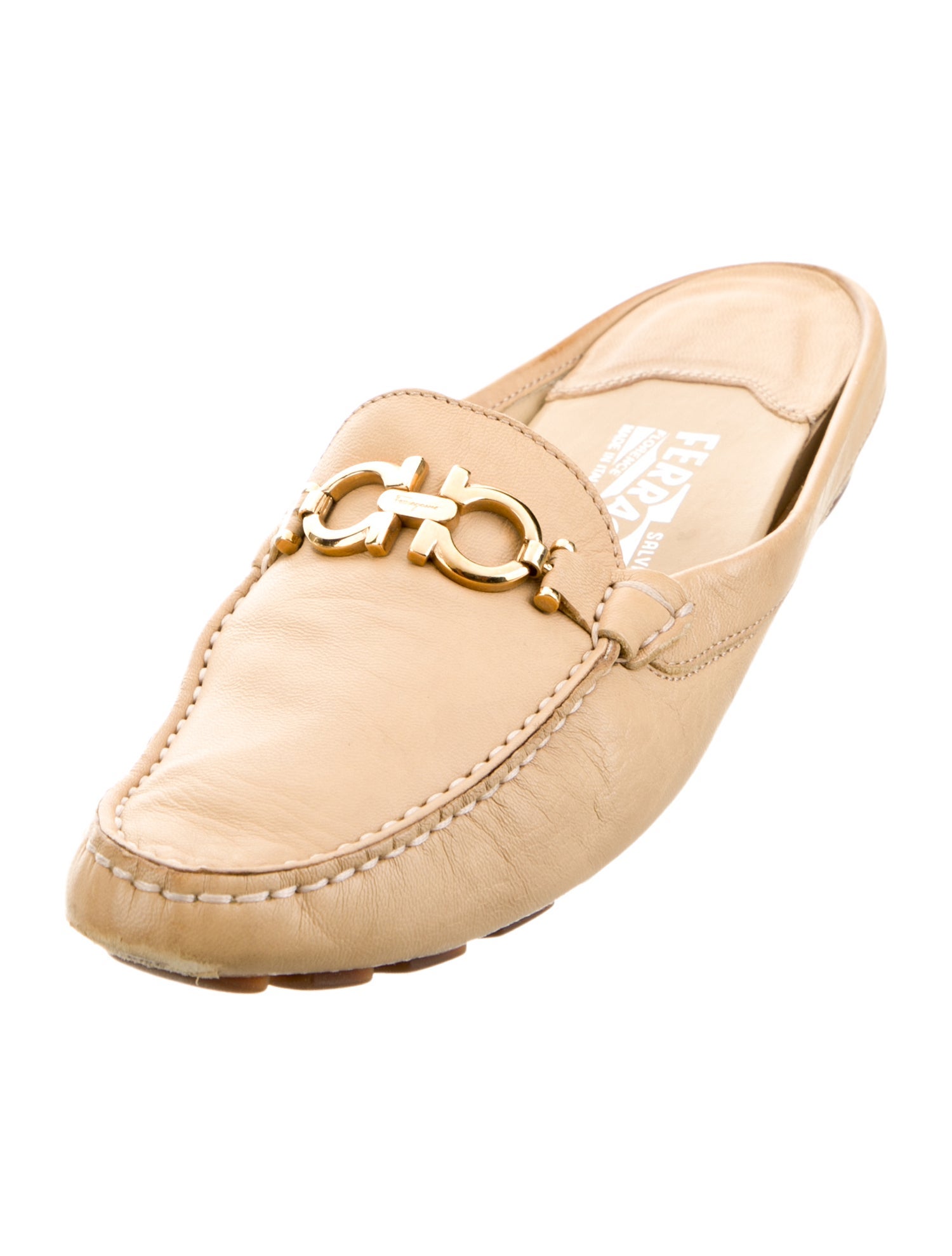 Salvatore Ferragamo Leather Mules