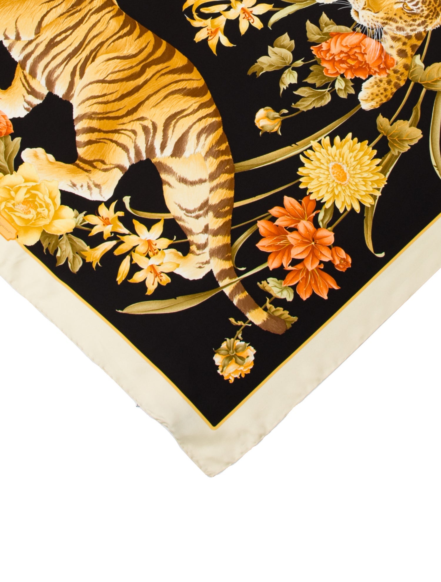 Salvatore Ferragamo Silk Floral Print Scarf w/ Tags