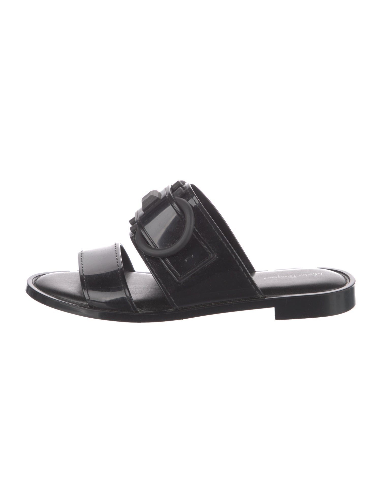 Salvatore Ferragamo Patent Leather Slides