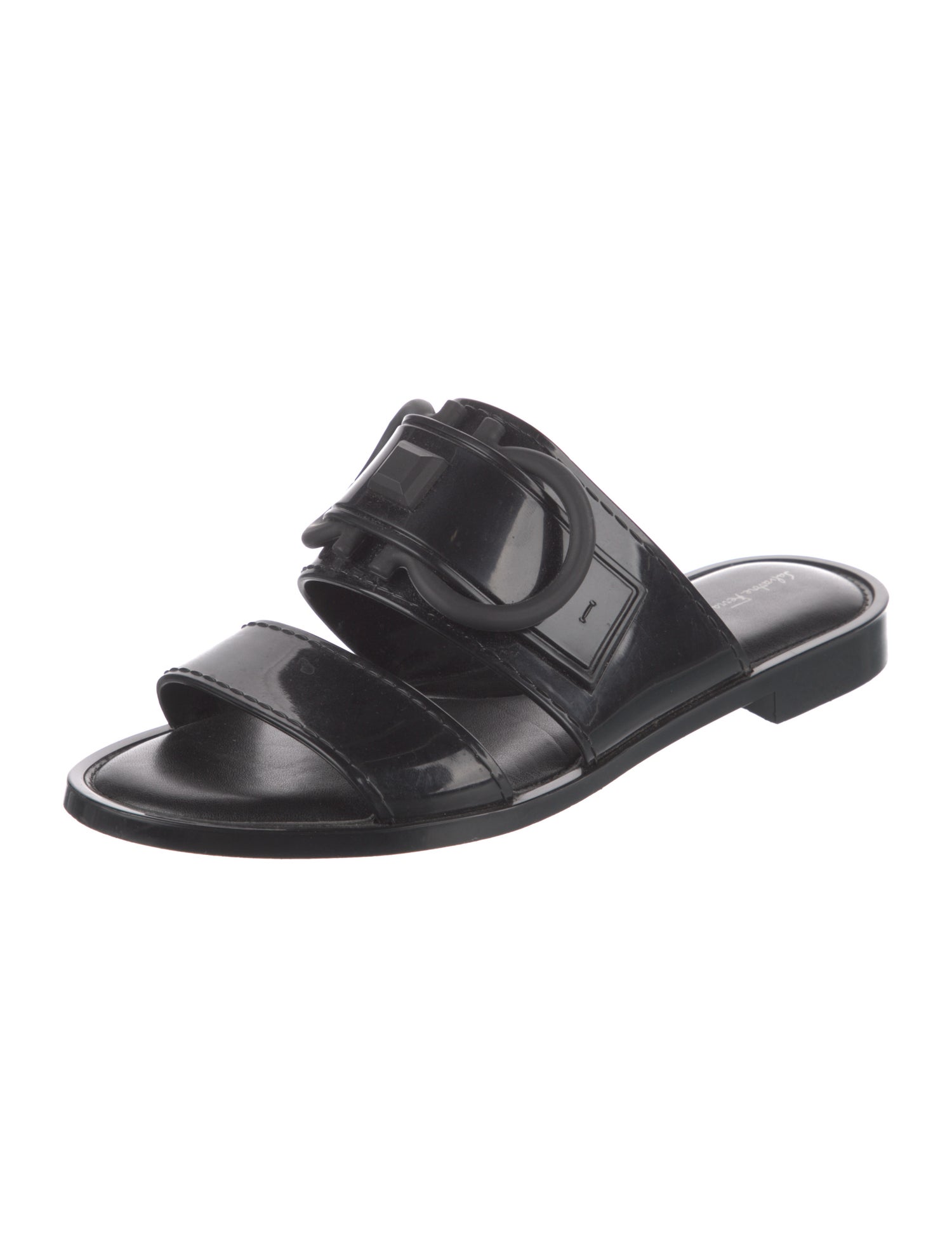 Salvatore Ferragamo Patent Leather Slides