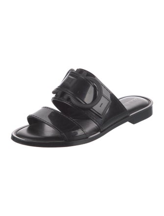 Salvatore Ferragamo Patent Leather Slides