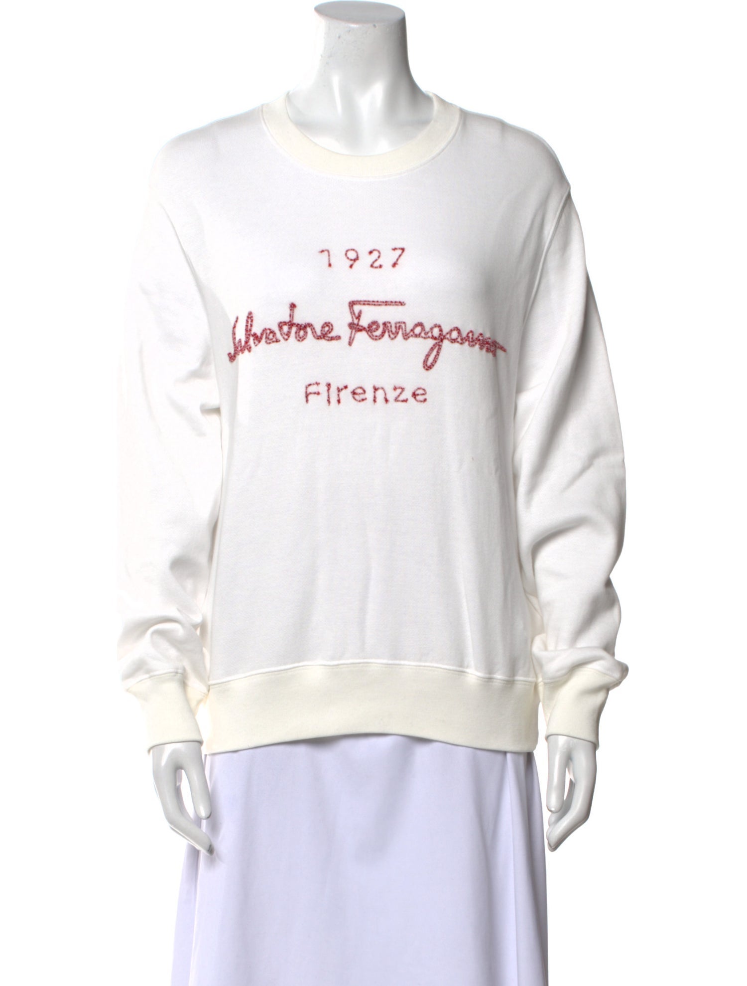 Salvatore Ferragamo Graphic Print Crew Neck Sweatshirt w/ Tags
