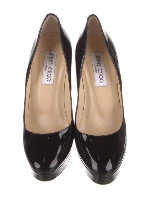 Salvatore Ferragamo Patent Leather Bow Accents Pumps