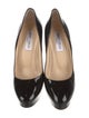 Salvatore Ferragamo Patent Leather Bow Accents Pumps