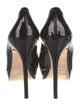 Salvatore Ferragamo Patent Leather Bow Accents Pumps