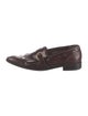 Salvatore Ferragamo Leather Monk Straps