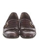 Salvatore Ferragamo Leather Monk Straps