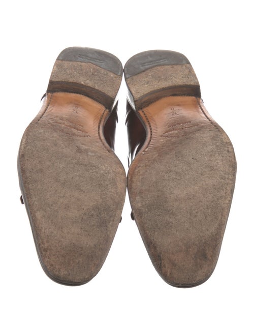 Salvatore Ferragamo Leather Monk Straps