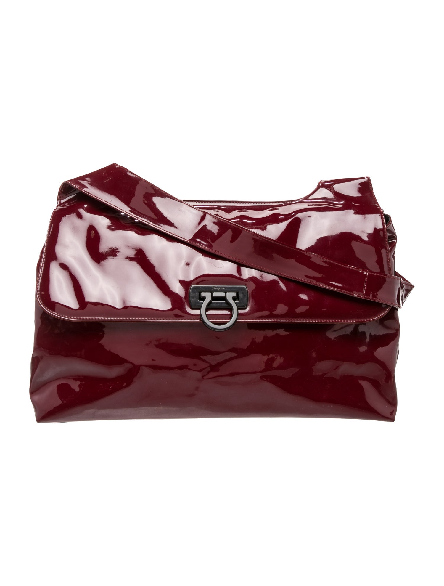 Salvatore Ferragamo Patent Leather Shoulder Bag