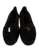 Salvatore Ferragamo Vara Bow Accent Suede Ballet Flats