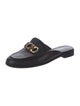 Salvatore Ferragamo Gancini Logo Leather Mules
