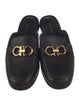 Salvatore Ferragamo Gancini Logo Leather Mules