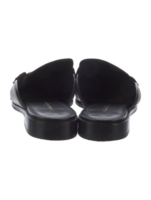 Salvatore Ferragamo Gancini Logo Leather Mules
