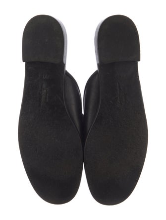 Salvatore Ferragamo Gancini Logo Leather Mules