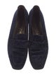 Salvatore Ferragamo Gancini Logo Velvet Loafers