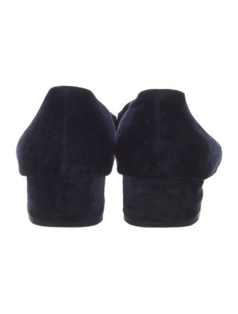 Salvatore Ferragamo Gancini Logo Velvet Loafers