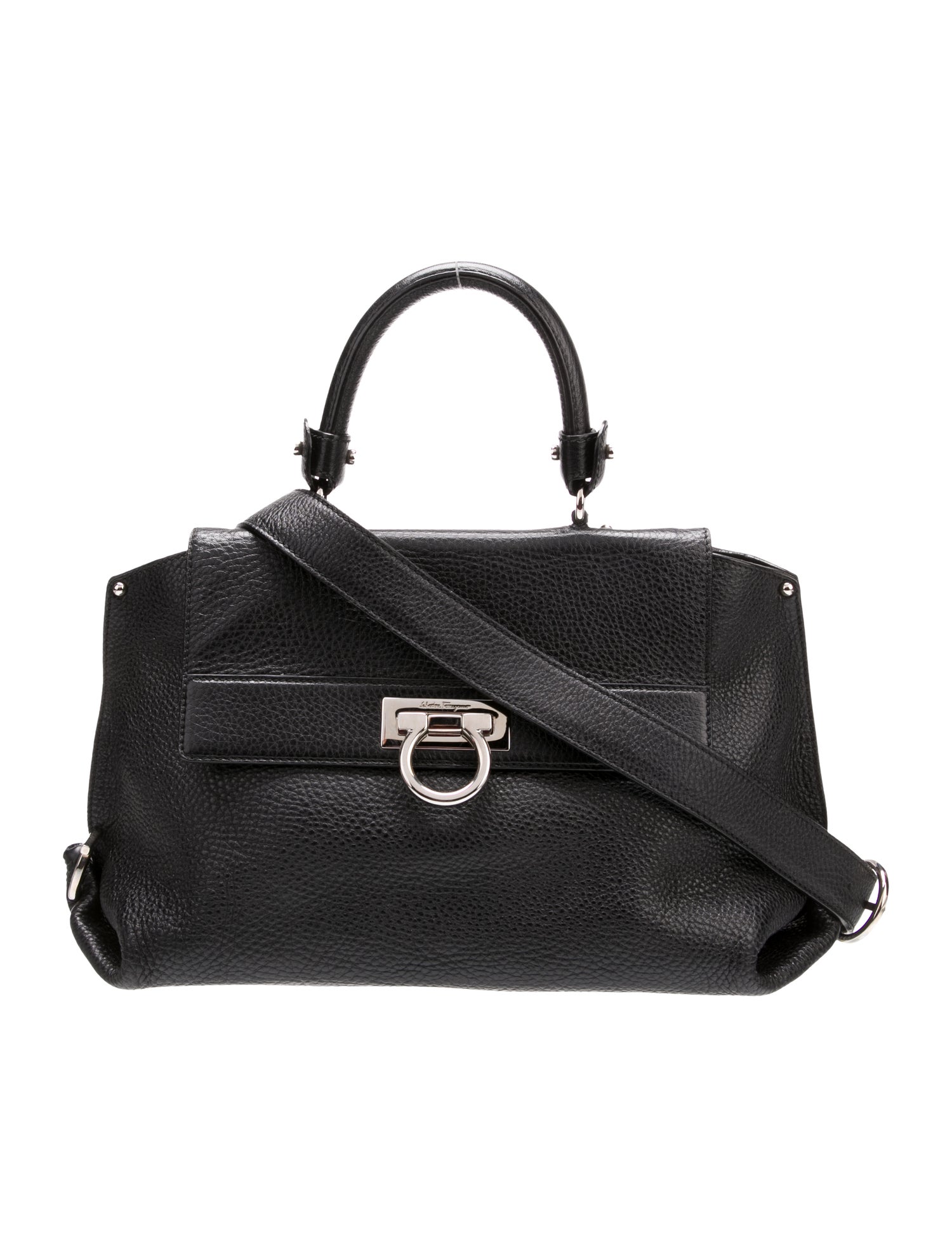 Salvatore Ferragamo Gancini Top Handle Bag