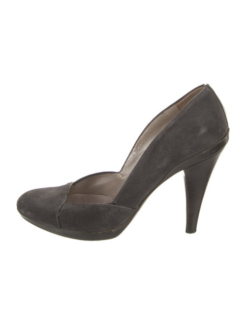 Salvatore Ferragamo Suede D'Orsay Pumps