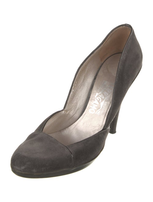 Salvatore Ferragamo Suede D'Orsay Pumps