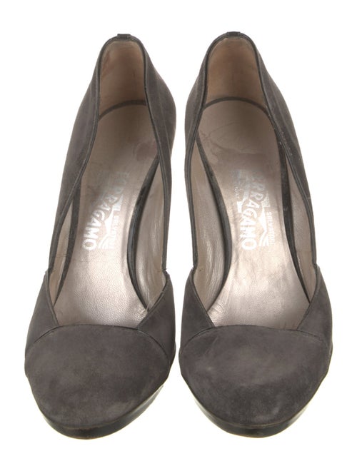 Salvatore Ferragamo Suede D'Orsay Pumps