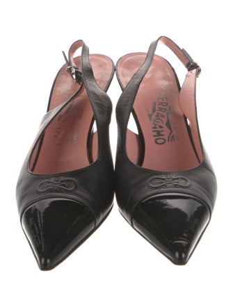 Salvatore Ferragamo Leather Slingback Pumps