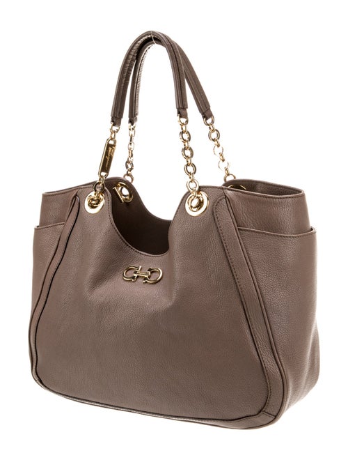 Salvatore Ferragamo Leather Top Handle Bag