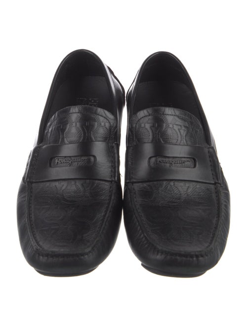 Salvatore Ferragamo Gancini Logo Leather Drivers