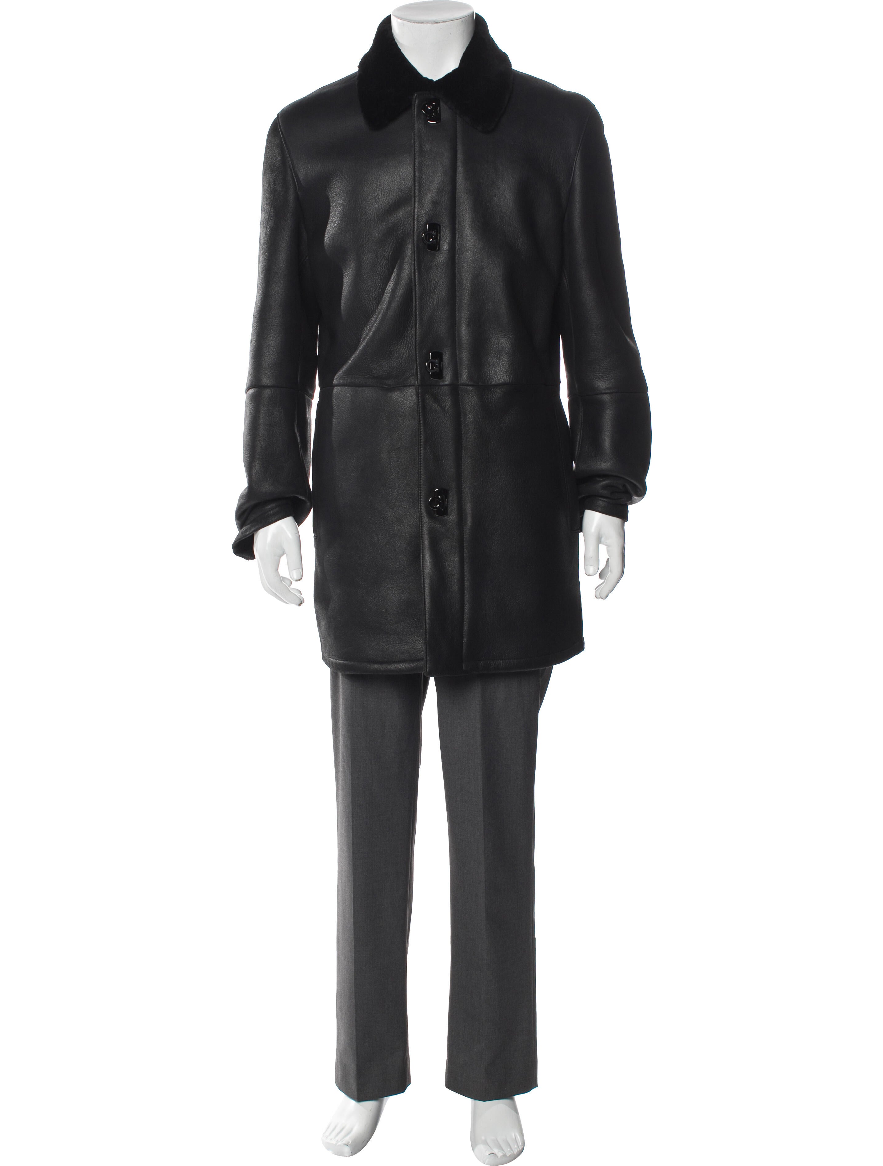 Salvatore Ferragamo Shearling Overcoat