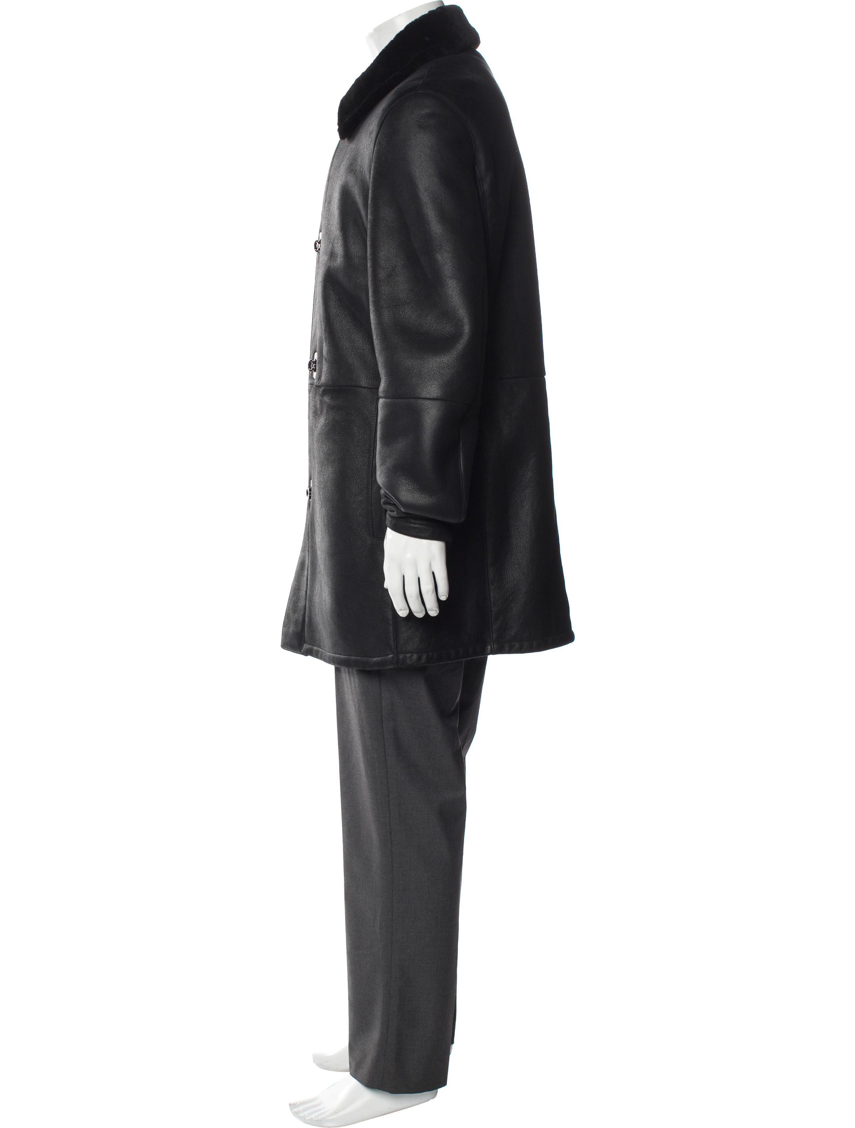 Salvatore Ferragamo Shearling Overcoat