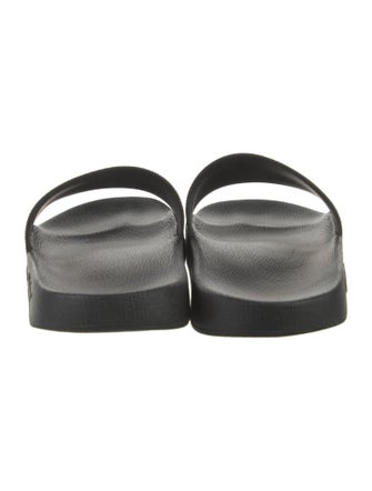 Salvatore Ferragamo Gancini Logo Rubber Slides