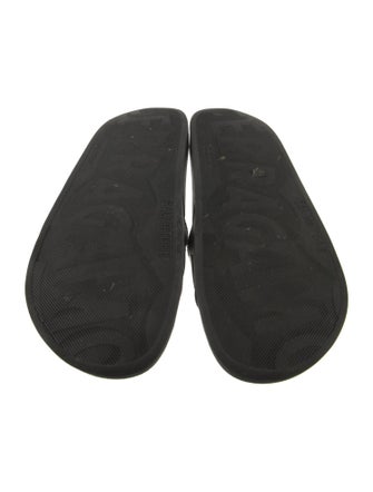 Salvatore Ferragamo Gancini Logo Rubber Slides