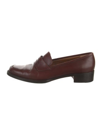 Salvatore Ferragamo Gancini Logo Leather Loafers