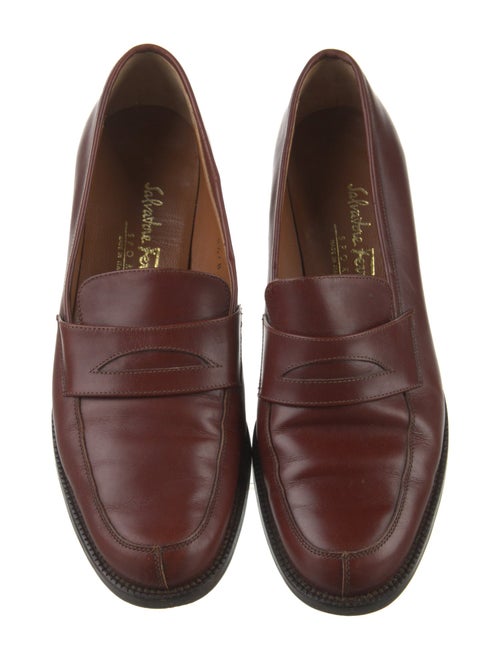Salvatore Ferragamo Gancini Logo Leather Loafers