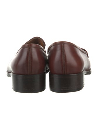 Salvatore Ferragamo Gancini Logo Leather Loafers