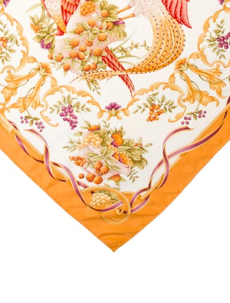 Salvatore Ferragamo Silk Floral Print Scarf