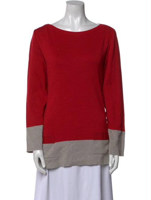 Salvatore Ferragamo Scoop Neck Long Sleeve Sweatshirt