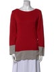 Salvatore Ferragamo Scoop Neck Long Sleeve Sweatshirt