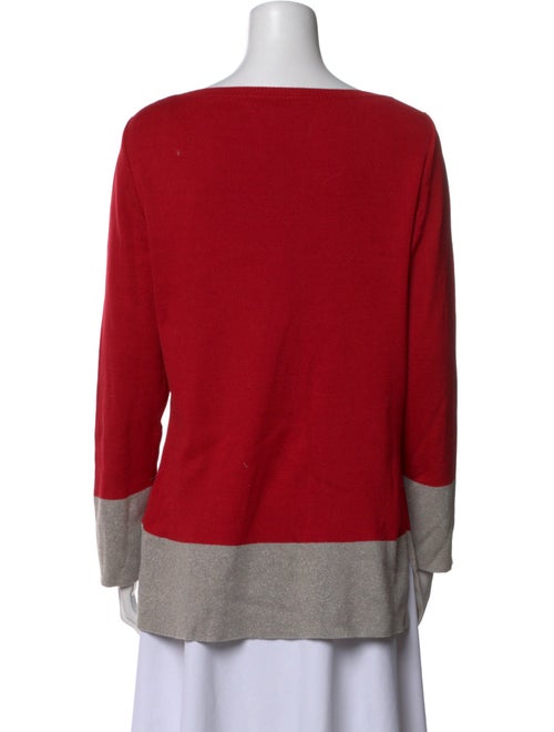 Salvatore Ferragamo Scoop Neck Long Sleeve Sweatshirt