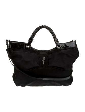 Salvatore Ferragamo Nylon Top Handle Bag