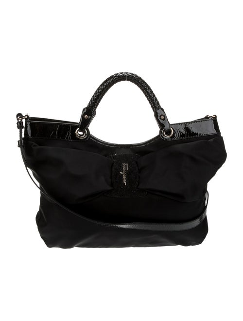 Salvatore Ferragamo Nylon Top Handle Bag