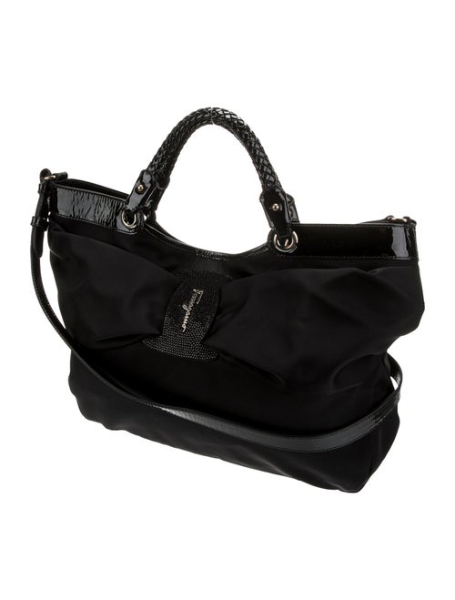 Salvatore Ferragamo Nylon Top Handle Bag