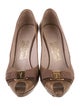 Salvatore Ferragamo Vara Bow Accent Leather Pumps