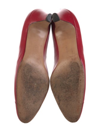 Salvatore Ferragamo Leather Leather Trim Embellishment Pumps