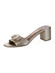 Salvatore Ferragamo Vara Bow Accent Leather Slides