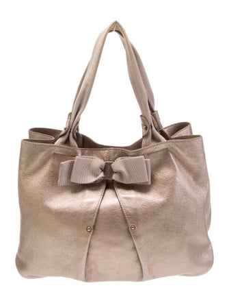 Salvatore Ferragamo Leather Top Handle Bag