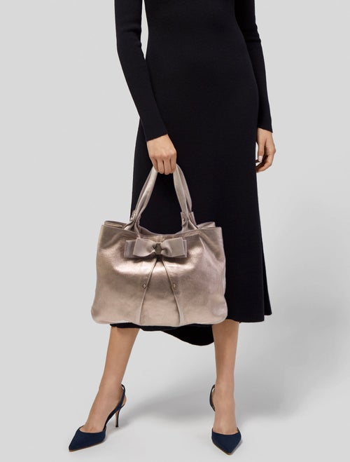 Salvatore Ferragamo Leather Top Handle Bag