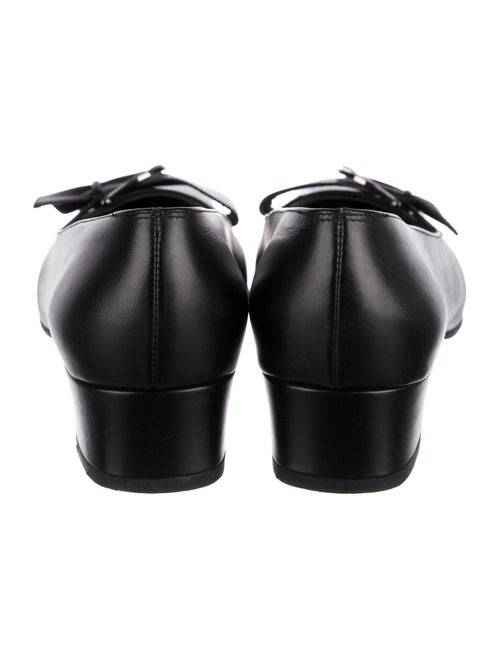 Salvatore Ferragamo Leather Bow Accents