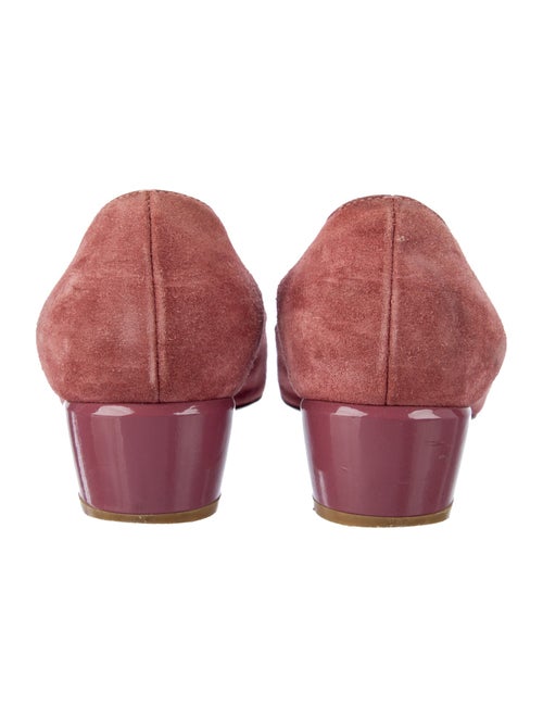 Salvatore Ferragamo Double G Logo Suede Flats