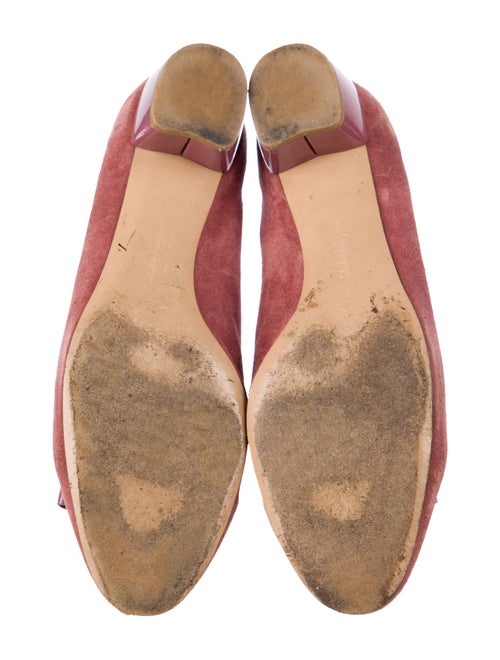 Salvatore Ferragamo Double G Logo Suede Flats