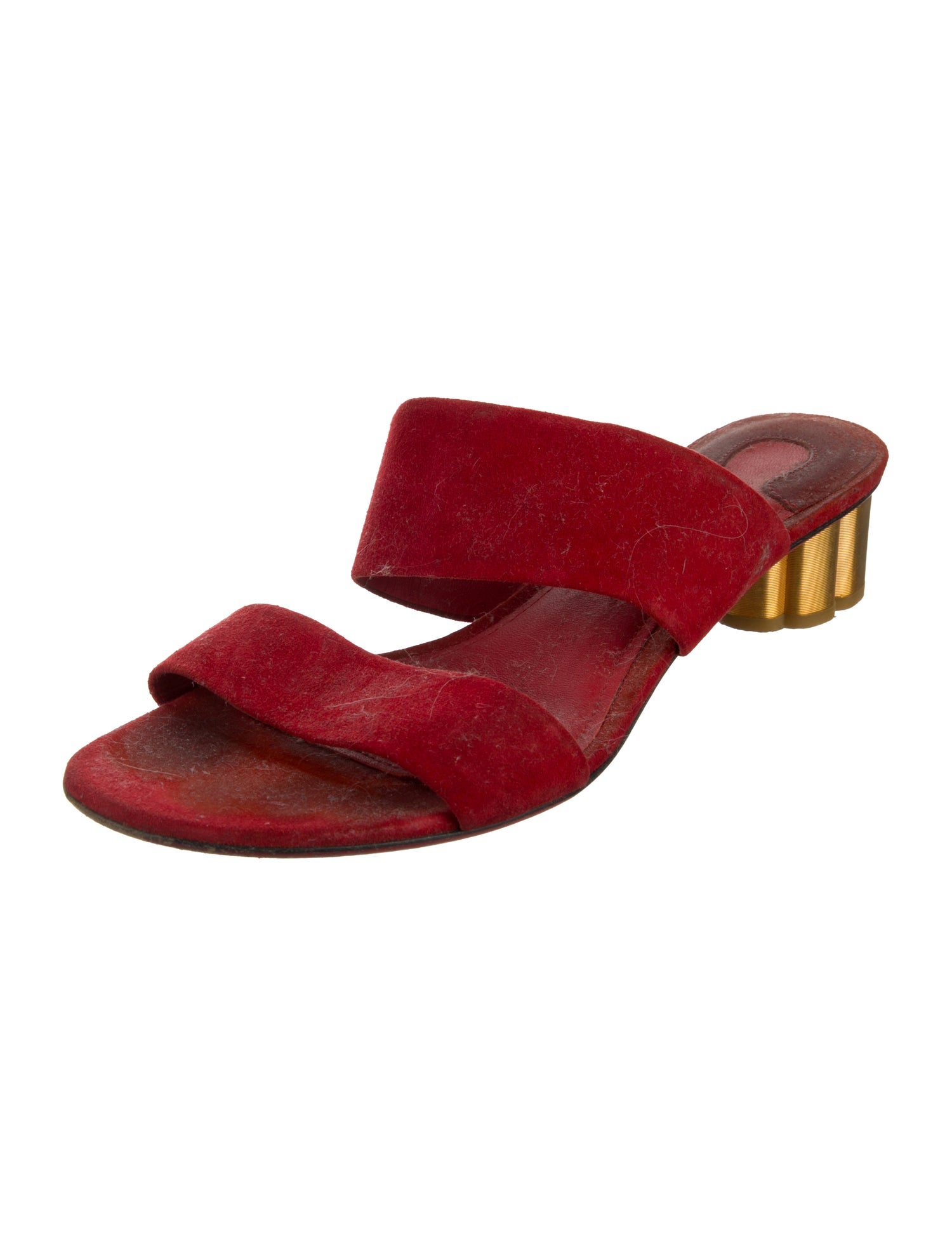 Salvatore Ferragamo Suede Slides